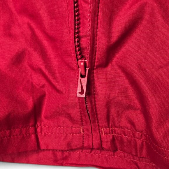 Nike Boy's Hooded Windbreaker Jacket Boys Color Panel Red Mesh-Lined Sporty 6 - Picture 5 of 7